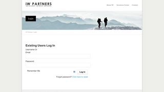 iW Partners – Login