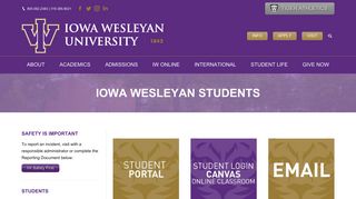 Iowa Wesleyan University Students