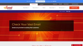 Check Your Email - Vast - Vast Broadband
