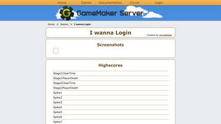 I wanna Login - GameMaker Server