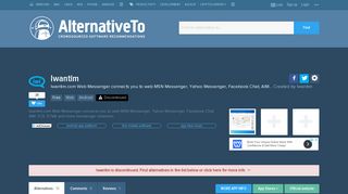 Iwantim Alternatives and Similar Apps and Websites - AlternativeTo.net