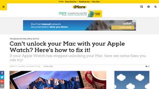 Can't Auto Unlock your Mac with your Apple Watch? [Solved] | iMore