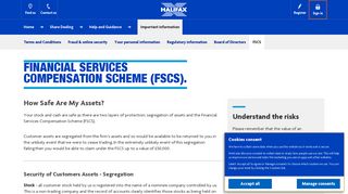Halifax UK | Financial Services Compensation Scheme | Sharedealing