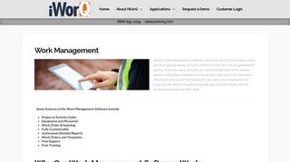 Work Management Software: Track Your Work Orders | iWorQ Systems