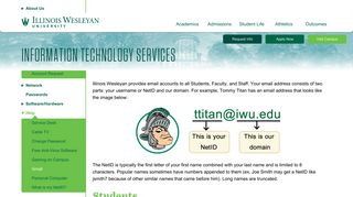 Illinois Wesleyan: Email - Illinois Wesleyan University