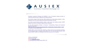 Australian Investment Exchange Ltd (AUSIEX)