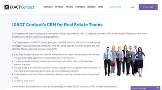 Real Estate CRM |CRM for Real Estate Teams|IXACT Contact