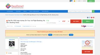 Get Rs.1000 ixigo money On Your 1st Flight Booking. No Min ...