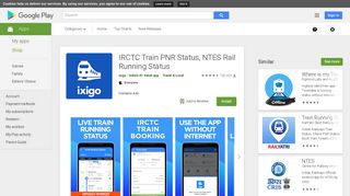 IRCTC Train PNR Status, NTES Rail Running Status - Apps on Google ...