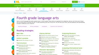 IXL | Learn 4th grade language arts