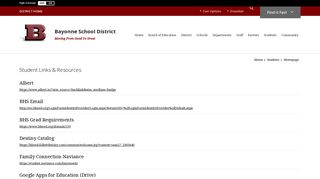 Students / Homepage - Bayonne School District