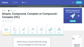 Simple, Compound, Complex or Compound-Complex (IXL) Questions ...