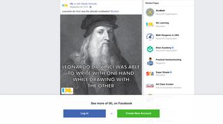 IXL - Leonardo da Vinci was the ultimate multitasker! #funfact | Facebook