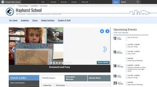 Hayhurst Elementary School / Homepage - Portland Public Schools