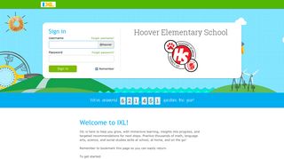 IXL - Hoover Elementary School