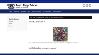 IXL - Rebecca Moore-English - South Ridge School