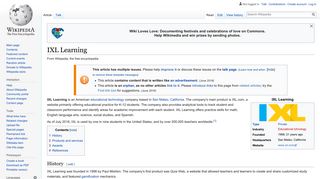 IXL Learning - Wikipedia