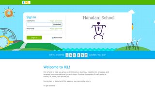 IXL - Hanalani School
