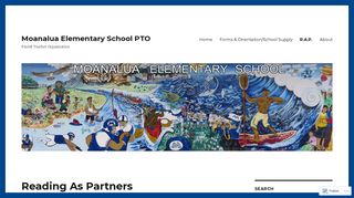 Reading As Partners – Moanalua Elementary School PTO