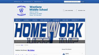 Welcome to Westlane Middle School » » WL Editor