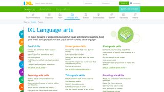IXL Language Arts | Learn language arts online