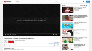Dancing Class - Phillippi Shores Elementary School - YouTube
