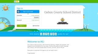 Carbon County School District - IXL.com