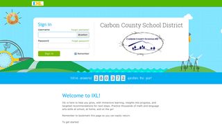 Carbon County School District - IXL.com