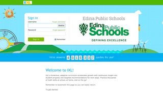 IXL - Edina Public Schools