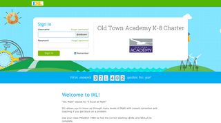 IXL - Old Town Academy K-8 Charter