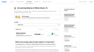 Ixl Learning Salaries in Winter Haven, FL | Indeed.com