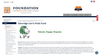 The Foundation for OCPS - Glenridge Lion's Pride Fund