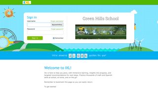 IXL - Green Hills School