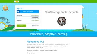IXL - Southbridge Public Schools