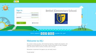 IXL - Bethel Elementary School