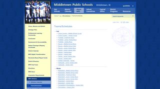 Middletown Public Schools (RI): Teams/Schedules - Mpsri.net