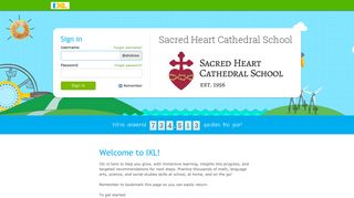 IXL - Sacred Heart Cathedral School