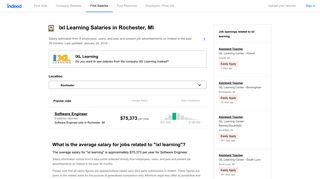 Ixl Learning Salaries in Rochester, MI | Indeed.com