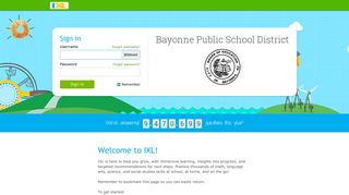 IXL - Bayonne Public School District