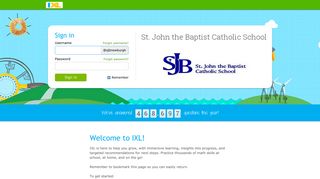 IXL - St. John the Baptist Catholic School