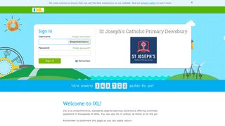 IXL - St Joseph's Catholic Primary Dewsbury