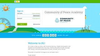 IXL - Community of Peace Academy