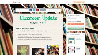 Classroom Update | Smore Newsletters for Education