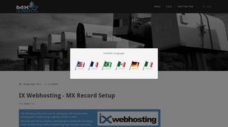 IX Webhosting - MX Record Setup - Anti-Spam Filtering Service ...