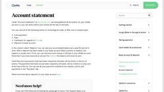 iZettle | Help - Account statement