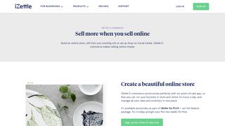 Build online store and start selling online | iZettle E-commerce