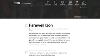Farewell Izon - Meh