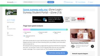 Access izone.sunway.edu.my. iZone Login - Sunway Student Portal ...