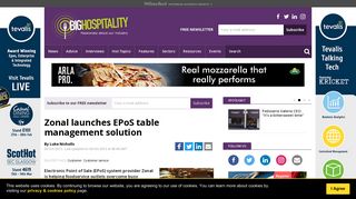 Zonal launches iZone Tables EPoS system for restaurants