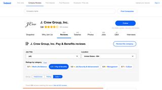 Working at J. Crew Group, Inc.: 198 Reviews about Pay & Benefits ...